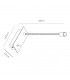 LED Cylinder Head Wall Reading Lamp with Flexible Arm, Switch On Base, Antique Brass - 3