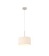 Baymont Polished Chrome E27 Universal Single Pendant With 30cm x 17cm Dual Faux Silk Shade Nude Beige/Moonlight-4