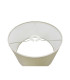 Baymont Polished Chrome E27 Universal Single Pendant With 30cm x 17cm Faux Silk Shade Ivory Pearl/White Laminate-9