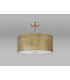 Baymont Antique Brass 5 Light E27 Semi Flush Fixture With 60cm x 22cm Gold Leaf Shade-13