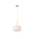 Baymont Polished Chrome E27 Universal Single Pendant With 30cm x 17cm Dual Faux Silk Shade Nude Beige/Moonlight-5