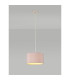Baymont Polished Chrome E27 Universal Single Pendant With 30cm x 17cm Dual Faux Silk Shade Taupe/Halo Gold-2