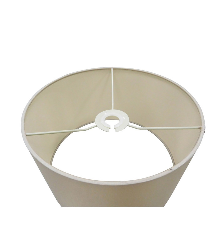 Baymont Polished Chrome E27 Universal Single Pendant With 30cm x 17cm Dual Faux Silk Shade Nude Beige/Moonlight-9