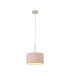 Baymont Polished Chrome E27 Universal Single Pendant With 30cm x 17cm Dual Faux Silk Shade Taupe/Halo Gold-4