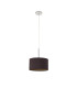Baymont Polished Chrome E27 Universal Single Pendant With 30cm x 17cm Dual Faux Silk Shade Midnight Black/Green Olive-5