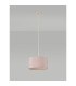 Baymont Polished Chrome E27 Universal Single Pendant With 30cm x 17cm Dual Faux Silk Shade Taupe/Halo Gold-12