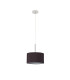 Baymont Polished Chrome E27 Universal Single Pendant With 30cm x 17cm Faux Silk Shade Black/White Laminate-5