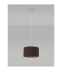 Baymont Polished Chrome E27 Universal Single Pendant With 30cm x 17cm Dual Faux Silk Shade Midnight Black/Green Olive-12