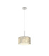 Baymont Polished Chrome E27 Single Pendant With 30cm x 17cm Silver Leaf Shade-4