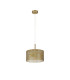 Baymont Antique Brass E27 Single Pendant With 30cm x 17cm Gold Leaf Shade-5