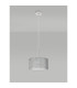 Baymont Polished Chrome E27 Single Pendant With 30cm x 17cm Silver Leaf Shade-12