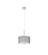 Baymont Polished Chrome E27 Single Pendant With 30cm x 17cm Silver Leaf Shade With Frosted/PC Acrylic Diffuser-5
