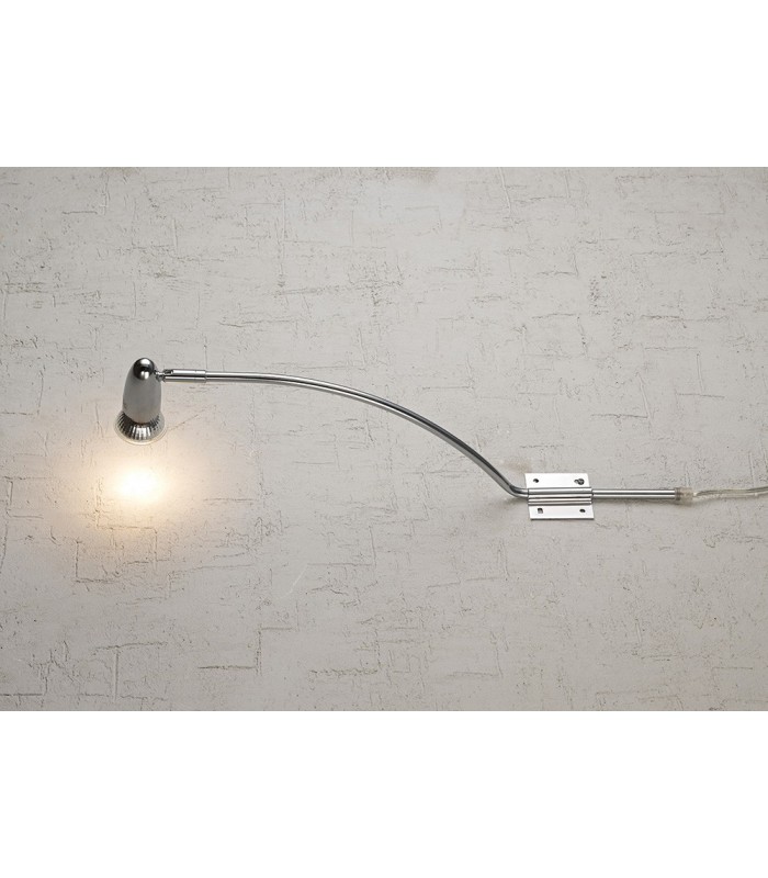 Over Cabinet 1 Light GU10 with Adjustable Head And 2m Cable c, w BS Plug Polished Chrome - 2
