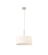 Baymont Polished Chrome E27 Universal Single Pendant With 40cm x 18cm Dual Faux Silk Shade Nude Beige/Moonlight-5