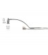 Over Cabinet 1 Light GU10 with Adjustable Head And 2m Cable c, w BS Plug Polished Chrome - 6