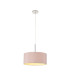 Baymont Polished Chrome E27 Universal Single Pendant With 40cm x 18cm Dual Faux Silk Shade Taupe/Halo Gold-4