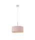 Baymont Polished Chrome E27 Universal Single Pendant With 40cm x 18cm Dual Faux Silk Shade Taupe/Halo Gold-5