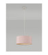 Baymont Polished Chrome E27 Universal Single Pendant With 40cm x 18cm Dual Faux Silk Shade Taupe/Halo Gold-12