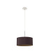 Baymont Polished Chrome E27 Universal Single Pendant With 40cm x 18cm Dual Faux Silk Shade Midnight Black/Green Olive-5
