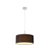 Baymont Polished Chrome E27 Universal Single Pendant With 40cm x 18cm Faux Silk Shade Black/White Laminate-4