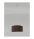 Baymont Polished Chrome E27 Universal Single Pendant With 40cm x 18cm Dual Faux Silk Shade Midnight Black/Green Olive-12
