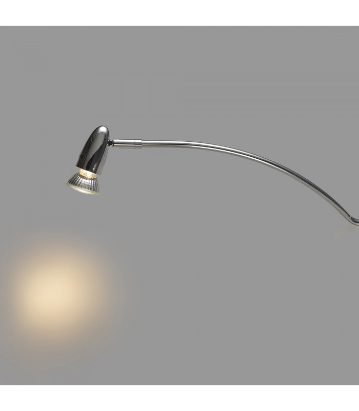 Over Cabinet 1 Light GU10 with Adjustable Head And 1m Cable Polished Chrome - 7