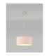 Baymont Satin Nickel E27 Single Pendant With 40cm x 18cm Dual Faux Silk Shade Taupe/Halo Gold-2