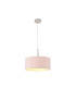 Baymont Satin Nickel E27 Single Pendant With 40cm x 18cm Dual Faux Silk Shade Taupe/Halo Gold-4