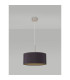 Baymont Satin Nickel E27 Single Pendant With 40cm x 18cm Dual Faux Silk Shade Midnight Black/Green Olive-12
