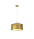 Baymont Antique Brass E27 Single Pendant With 40cm x 18cm Gold Leaf Shade-4