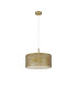 Baymont Antique Brass E27 Single Pendant With 40cm x 18cm Gold Leaf Shade-5