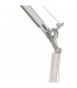 Adjustable Switched Wall Light 1 Light E27 Silver, Polished Chrome c, w Cream Pearl Shade - 6