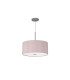 Baymont Polished Chrome E27 Single Pendant With 40cm x 18cm Dual Faux Silk Shade Taupe/Halo Gold-8