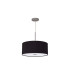 Baymont Polished Chrome E27 Single Pendant With 40cm x 18cm Dual Faux Silk Shade Black/Green Olive-5