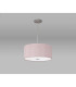 Baymont Polished Chrome E27 Single Pendant With 40cm x 18cm Dual Faux Silk Shade Taupe/Halo Gold-14