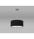 Baymont Polished Chrome E27 Single Pendant With 40cm x 18cm Dual Faux Silk Shade Black/Green Olive-14