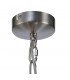 Ceiling 5 Light Ceiling Pendant, Semi Flush Convertible E14 Satin Nickel, Opal Glass - 5