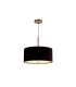 Baymont Antique Brass E27 Single Pendant With 40cm x 18cm Dual Faux Silk Shade Black/Green Olive-4