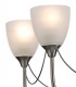 Ceiling 5 Light Ceiling Pendant, Semi Flush Convertible E14 Satin Nickel, Opal Glass - 9