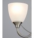 Wall Lamp 2 Light E14 Satin Nickel, Opal Glass - 5
