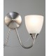Wall Lamp 2 Light E14 Satin Nickel, Opal Glass - 6
