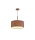 Baymont Satin Nickel E27 Single Pendant With 40cm x 18cm Dual Faux Silk Shade Taupe/Halo Gold-4