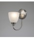 Wall Lamp 1 Light E14 Satin Nickel, Opal Glass - 2