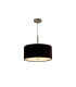 Baymont Satin Nickel E27 Single Pendant With 40cm x 18cm Dual Faux Silk Shade Black/Green Olive-4