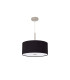 Baymont Satin Nickel E27 Single Pendant With 40cm x 18cm Dual Faux Silk Shade Black/Green Olive-5