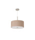 Baymont Satin Nickel E27 Single Pendant With 40cm x 18cm Dual Faux Silk Shade Antique Gold/Ruby-5