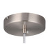 Baymont Satin Nickel E27 Single Pendant With 40cm x 18cm Dual Faux Silk Shade Black/Green Olive-8