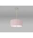 Baymont Satin Nickel E27 Single Pendant With 40cm x 18cm Dual Faux Silk Shade Taupe/Halo Gold-14