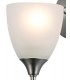 Wall Lamp 1 Light E14 Satin Nickel, Opal Glass - 6