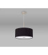 Baymont Satin Nickel E27 Single Pendant With 40cm x 18cm Dual Faux Silk Shade Black/Green Olive-14